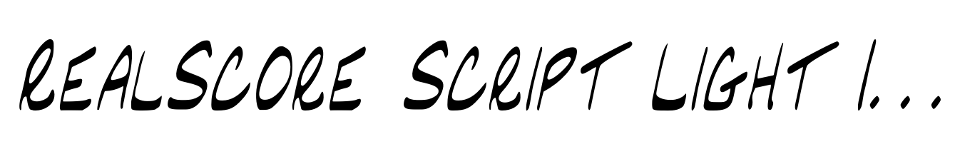 RealScore Script Light Italic